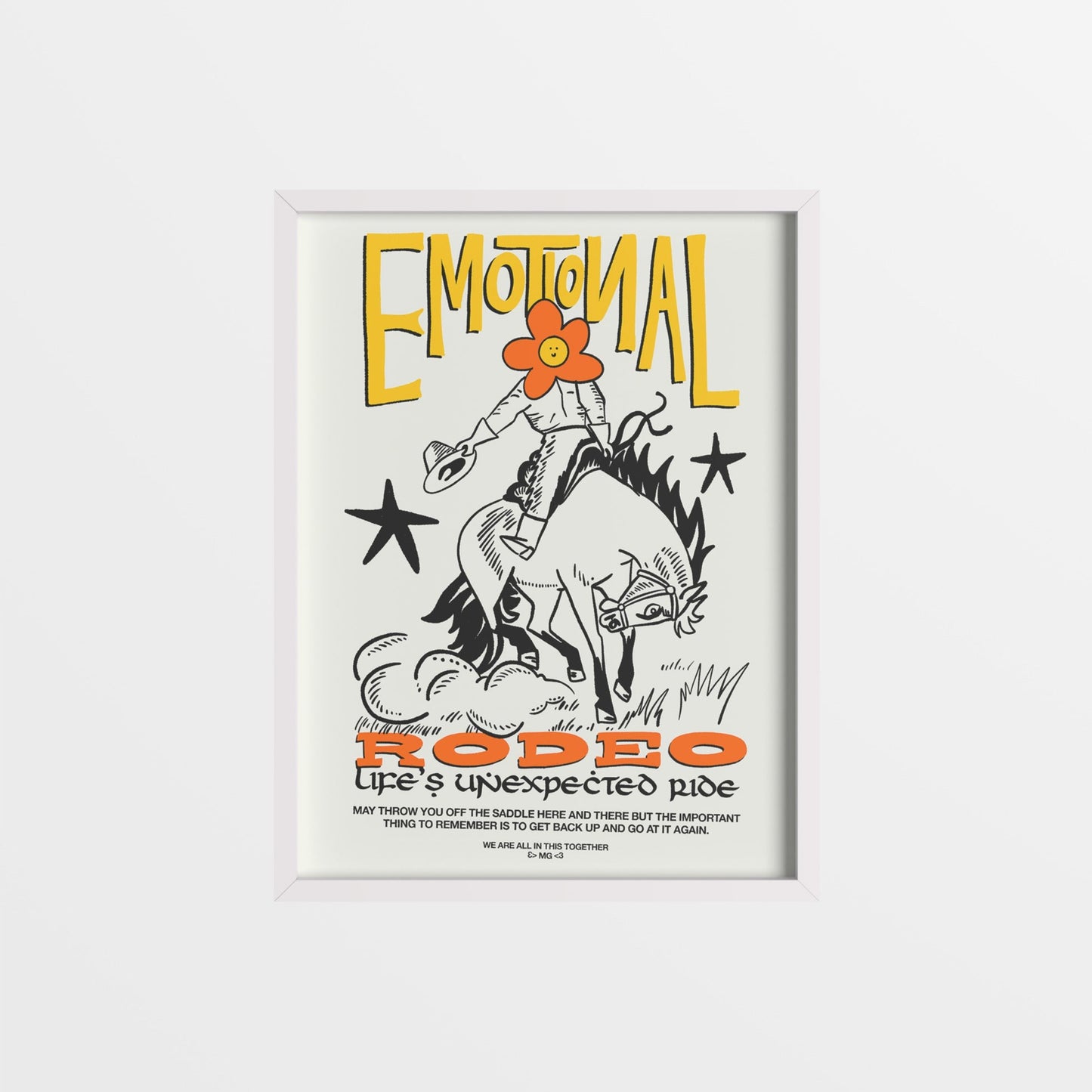 0.00 Emotional Rodeo Too 18"x24" Poster