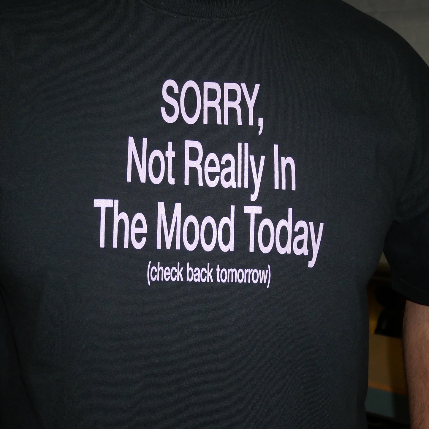 0.02 Not In The Mood Black Tee