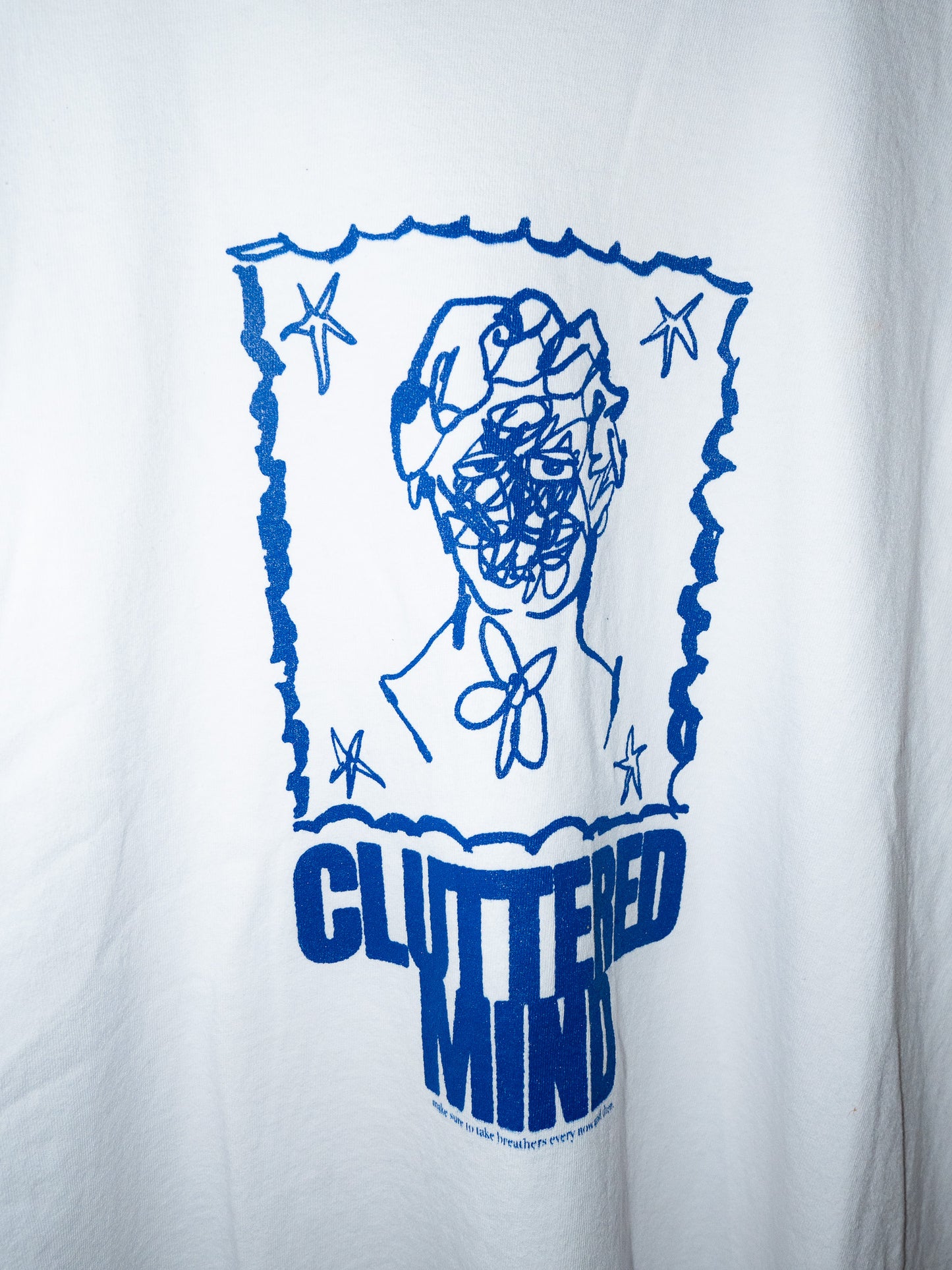 0.08 Cluttered Mind White Tee