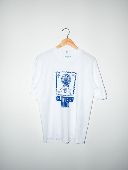 0.08 Cluttered Mind White Tee